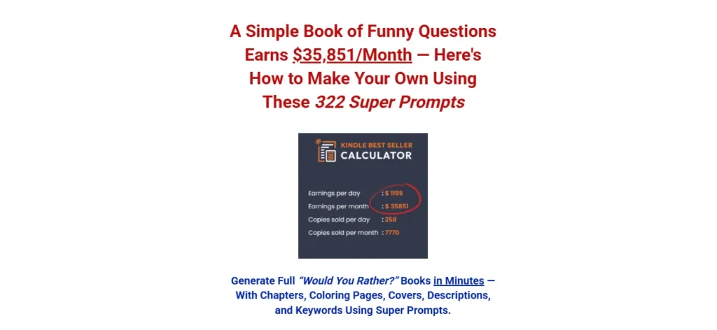 Create Would You Rather Books