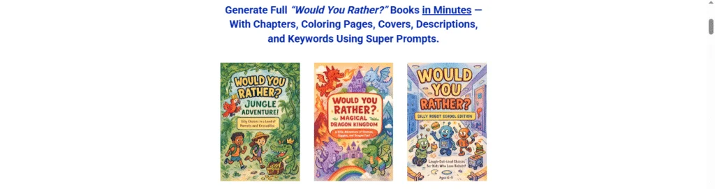 Would You Rather Books