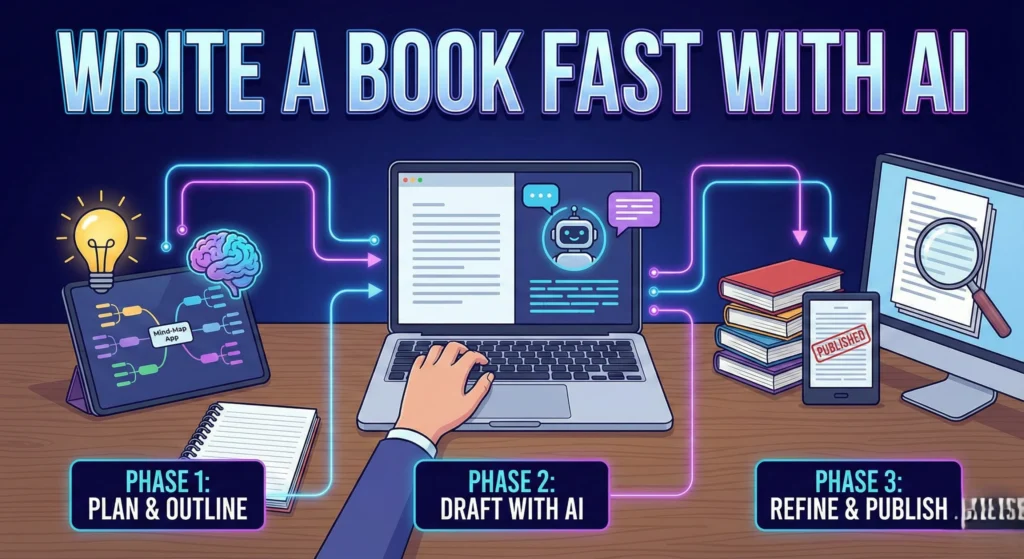 write a book with AI fast