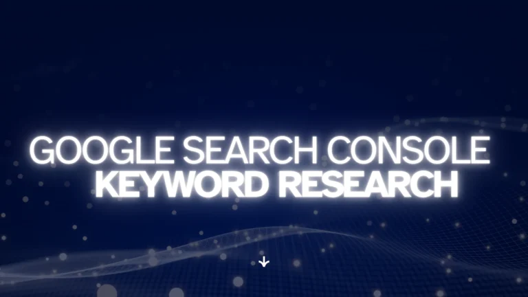 Google Search Console keyword research