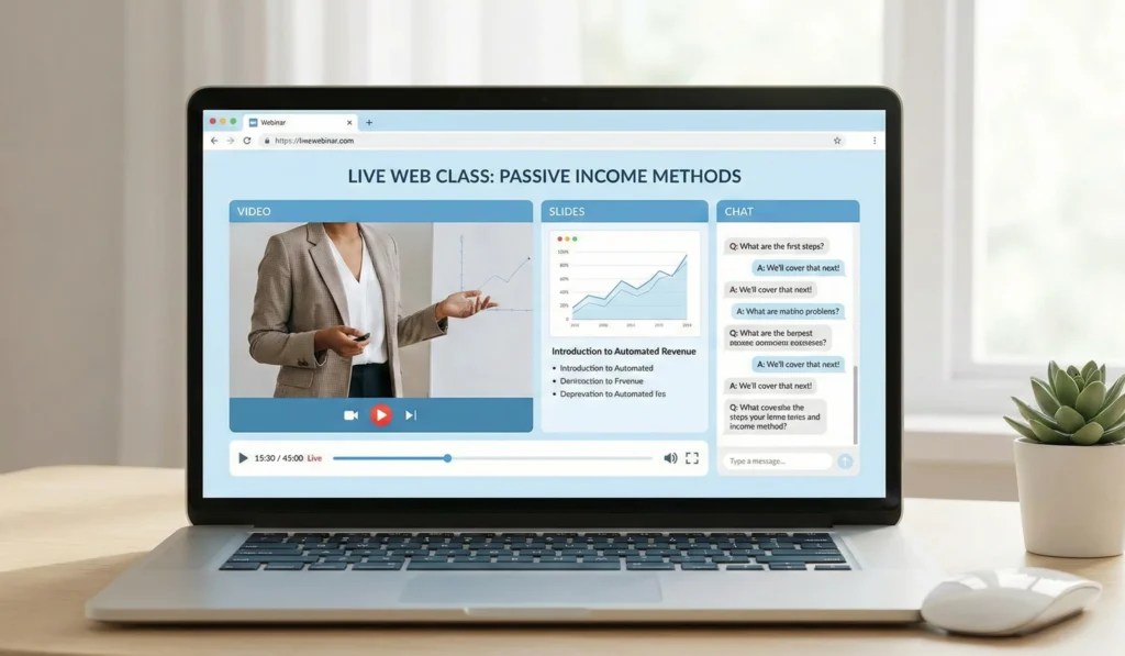 Learn how to earn passive income online through free webinar