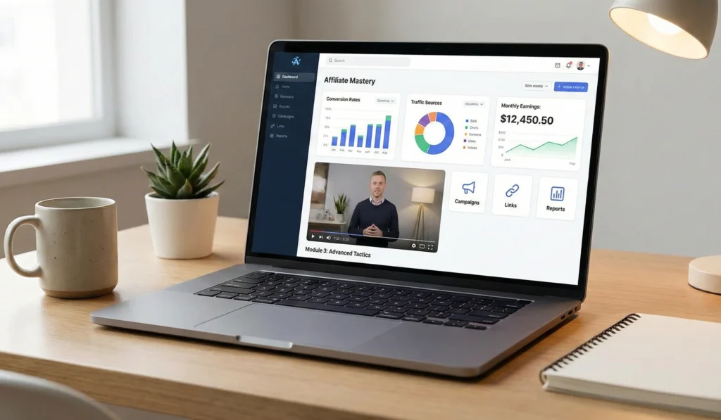 Affiliate marketing video course preview