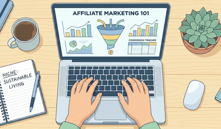 beginner learning how to start affiliate marketing