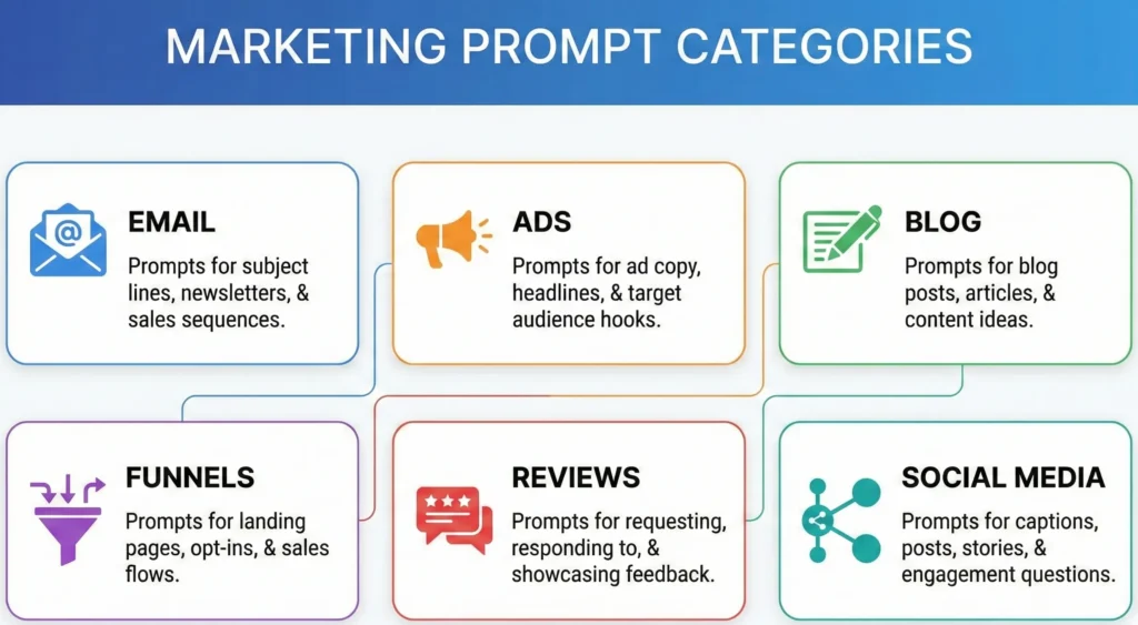 categories of affiliate marketing prompts