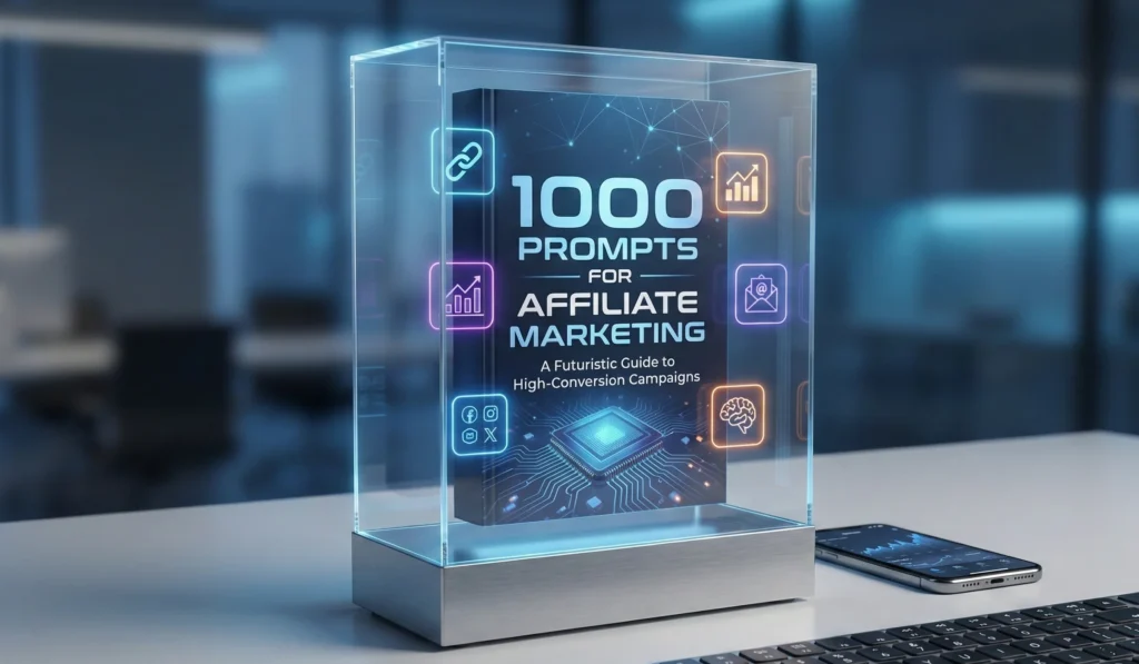 workflow of AI generating affiliate marketing prompts